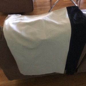 DKNY MIDI. front cream. back black.  Never worn